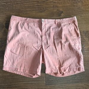 Tommy Bahama Men’s Chino Shorts Size 48RG Big & Tall Salmon Pink Casual